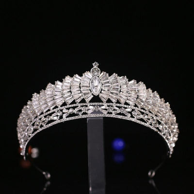 Corona Nupcial de Aleación con Cristales Estilo Japonés y Coreano - Image 8