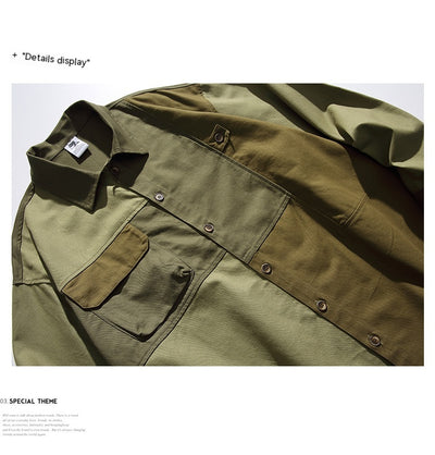 Camisa Militar Suelta Casual para Hombre - Estilo Montaña - Image 9