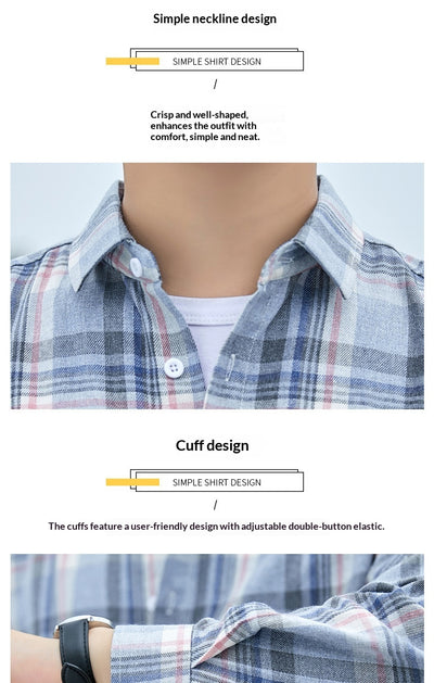 Camisa Casual de Algodón Transpirable Ultraligera para Hombre - Image 12