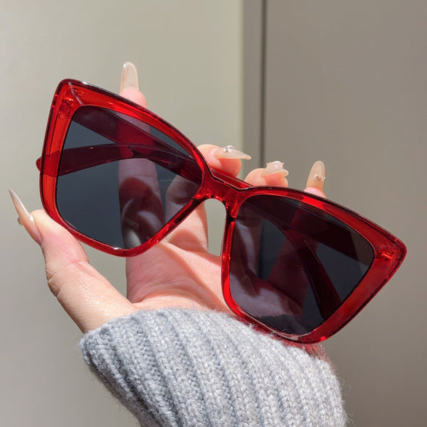 Gafas de Sol Grandes Efecto Adelgazante - Lentes Claros Premium