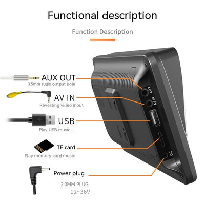 Pantalla Portátil Apple CarPlay Inalámbrica de 7 Pulgadas - Image 15