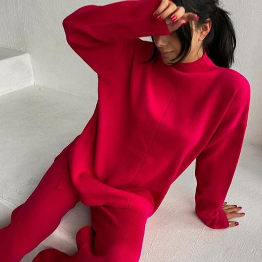 Conjunto de Sudadera Suelta y Pantalón Casual para Mujer - Image 28