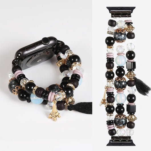 Pulsera Reloj Bohemia Artesanal con Cuentas Tejidas - Image 16