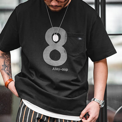 Playera Digital No 8 Negra Transpirable Manga Corta - Image 8