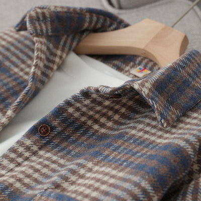 Camisa Cuadriculada Retro Estilo Hong Kong para Niñas - Image 5