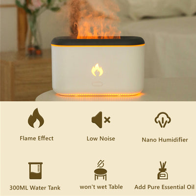 Difusor Ultrasónico 3D con Efecto Llama 300ML - Humidificador Aromático - Image 4