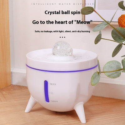 Bebedero Automático para Mascotas con Filtro Circulante de Cristal