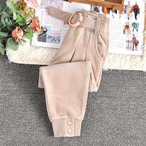 Pantalones de Pana para Niña con Forro Afelpado para Otoño e Invierno - Image 4
