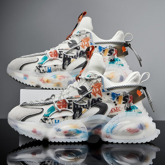 Zapatos Daddy con Suela Gruesa y Diseño Camuflaje Graffiti - Image 11