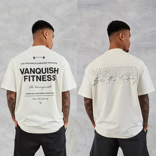 Camiseta Deportiva Oversized Hip Hop para Hombre - Corte Boxy Fitness - Image 11