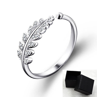 Anillo Elegante de Hoja y Flor para Mujer - Image 7