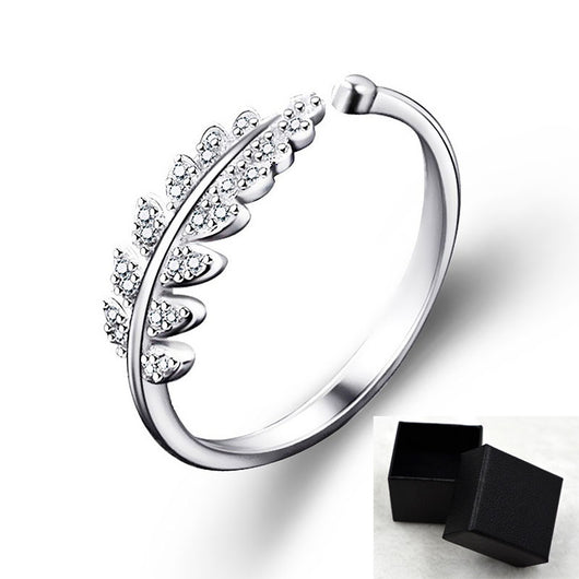 Anillo Elegante de Hoja y Flor para Mujer - Image 7