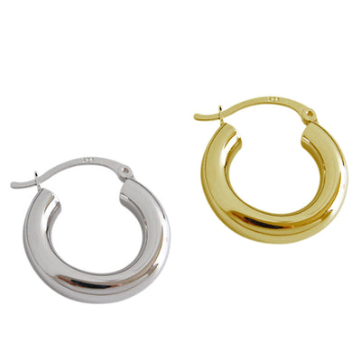 Aretes de Plata Esterlina Oversized Diseño Moderno - Image 14