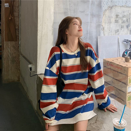 Sudadera Holgada a Rayas - Image 4