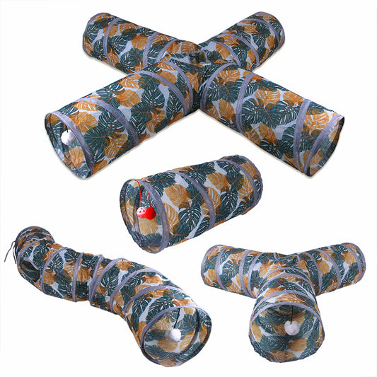 Túnel Plegable para Gatos con Diseño Impreso