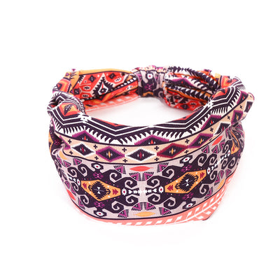 Banda Elástica Estampado Africano para Cabello - Diadema Deportiva Ancha Mujer Yoga - Image 15