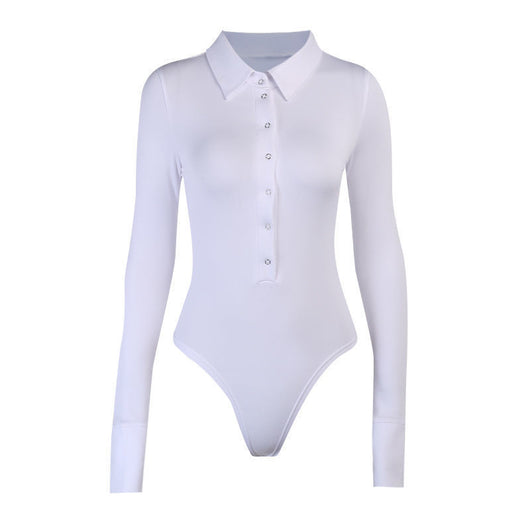 Jumpsuit Polo Manga Larga Slim Fit Sexy - Image 13