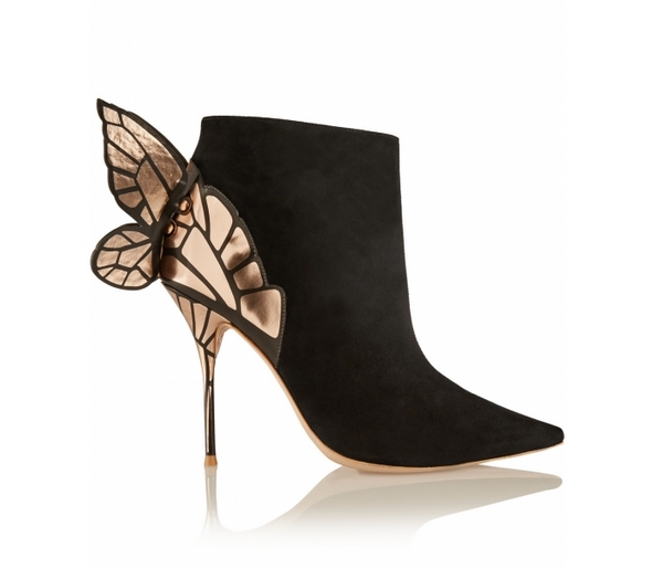 Botas Tacón Alto con Alas de Ángel y Lentejuelas 3D Mariposa