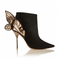 Botas Tacón Alto con Alas de Ángel y Lentejuelas 3D Mariposa