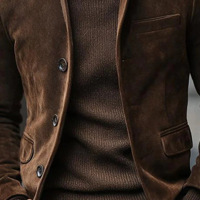 Chaqueta de Gamuza Retro Casual para Hombre - Image 2