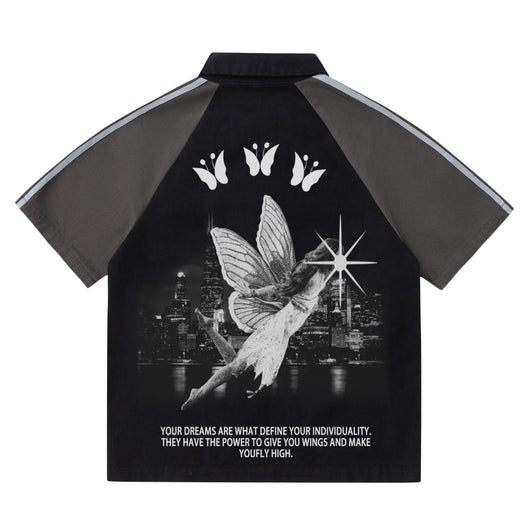 Polo Vintage Oversize Unisex con Estampado de Letras - Estilo Casual Trendy - Image 6