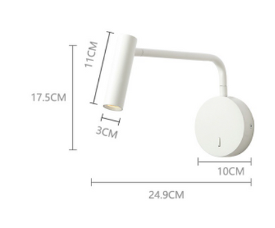Lámpara LED Giratoria para Cabecera de Cama con Lectura Ajustable - Image 9