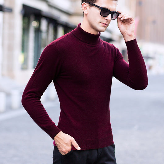 Suéter de Cuello Alto Manga Larga para Hombre - Image 20