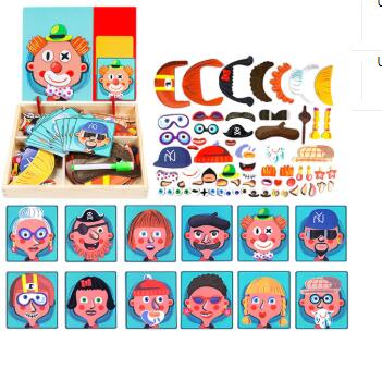 Juego Magnético Montessori con Caja Puzzle de Madera y Dibujos Educativos - Image 3
