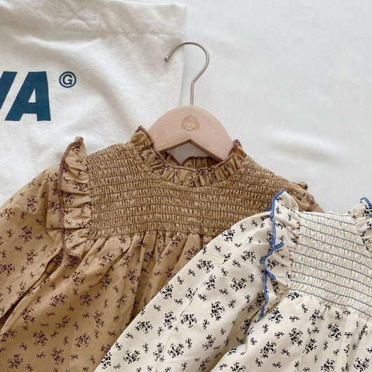 Muñeca Infantil de Manga Larga con Estampado Floral y Forro Suave - Image 3