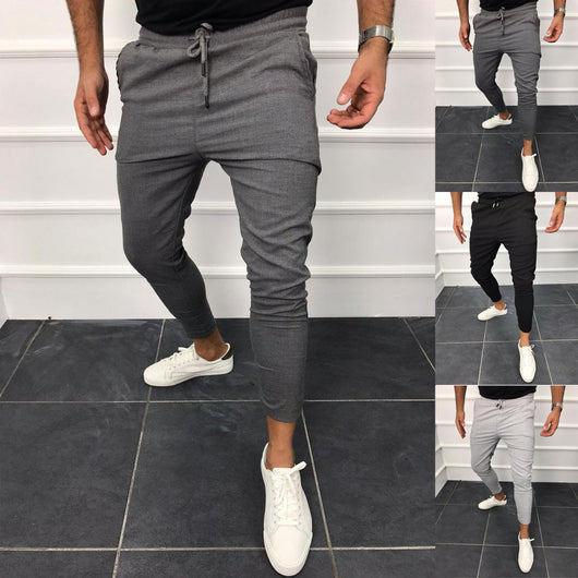 Pantalones de Chándal con Cordón Ajustable - Diseño Liso y Versátil - Image 3