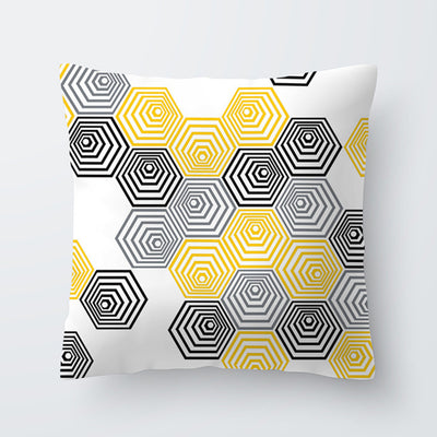 Funda de Almohada Hawaiana con Diseño Geométrico Amarillo - Image 53