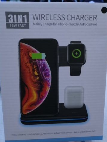 Cargador Inalámbrico 3 en 1 para Teléfono, Reloj y Auriculares - Image 14