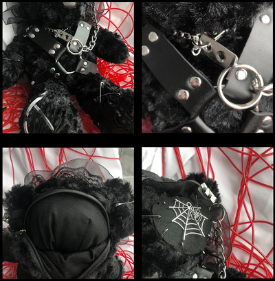 Bolsa Crossbody Gótica Hell Bear Lolita - Image 6