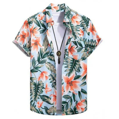 Camisa Casual Talla Grande Hombre Verano con Estampado Digital 3D Manga Corta - Image 17
