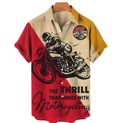 Camisa Estampada de Manga Corta para Hombre - Image 16