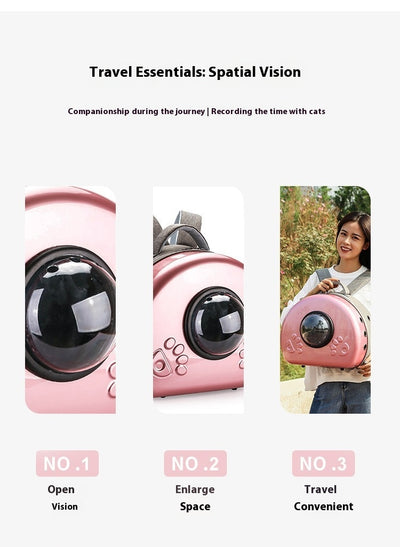 Mochila Transportadora Transparente para Mascotas con Cápsula Espacial - Image 32