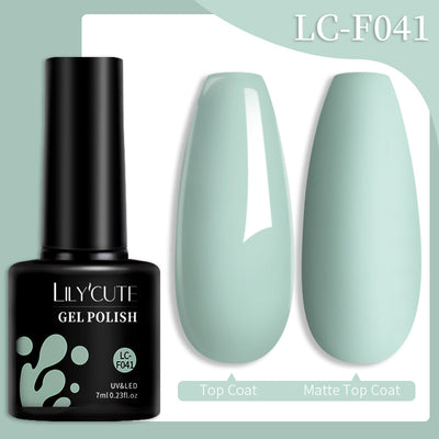 Set de Pegamento para Uñas con Brillo de Color Sólido - Image 76