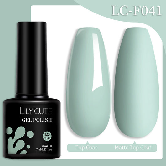 Set de Pegamento para Uñas con Brillo de Color Sólido - Image 76