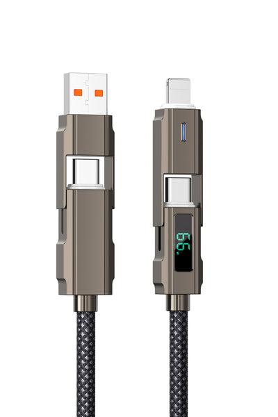 Cable USB-C 4 en 1 con Pantalla Digital y Carga Rápida PD - Image 15