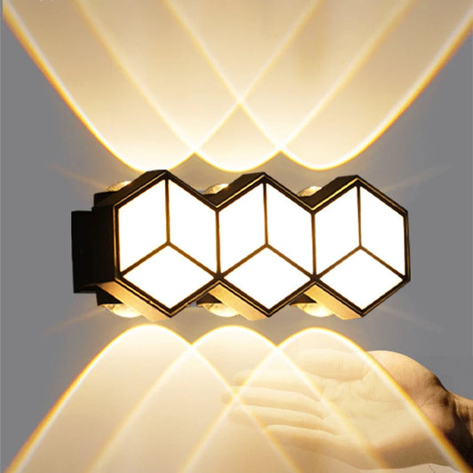 Lámpara de Jardín LED Luminosa Impermeable Doble Dirección para Terraza y Pasillo