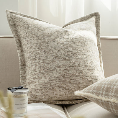 Funda de Cojín para Sofá en Tono Avena - Elegancia Neutral para tu Sala - Image 12