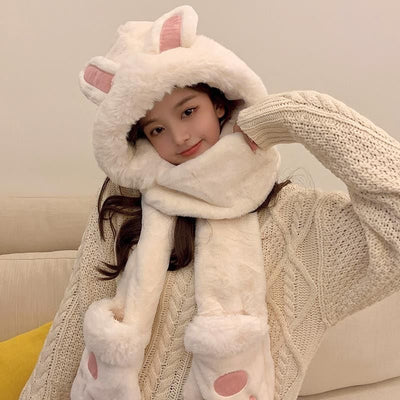Set Completo de Abrigo: Gorro, Bufanda y Guantes para el Invierno