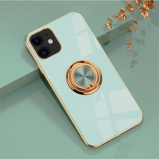 Funda de Silicona Premium para iPhone 12, 12 Pro, 12 mini, 11 Pro Max - Protección Elegante con Acabado Metalizado - Image 9