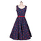 Vestido Retro con Estampado de Cerezas