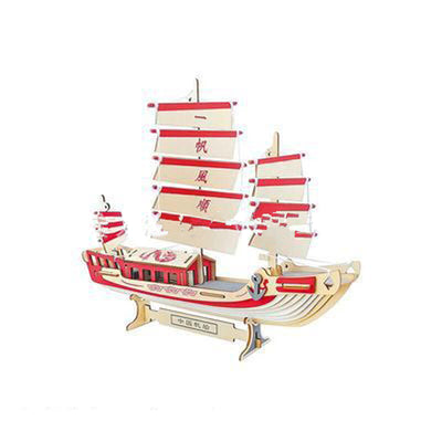 Barco de Madera Modelo para Niños - Image 11