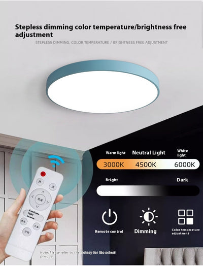 Lámpara de Techo LED Redonda Minimalista para Sala de Estar - Image 48