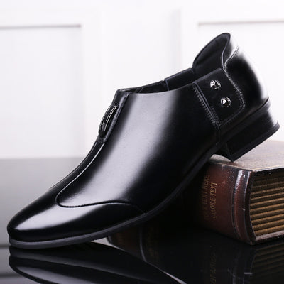 Zapatos de Cuero Formal Ejecutivo Estilo Coreano para Hombre - Image 9