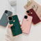 Funda Teléfono Chapado en Oro con Diseño de Amor