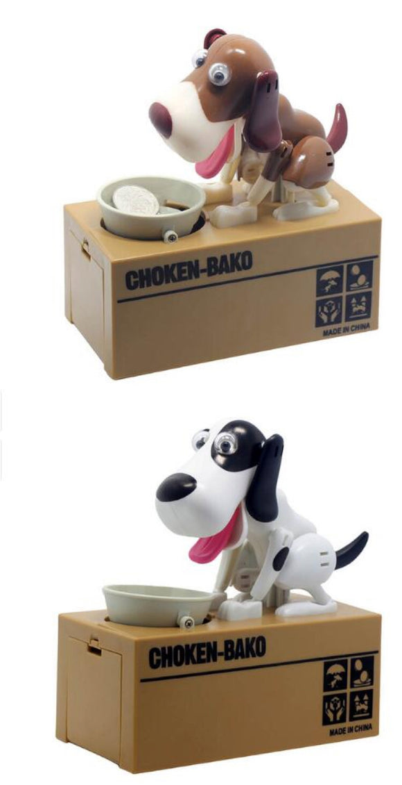 Alcancía Robótica Perro Inteligente - Caja de Monedas Automática