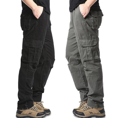Pantalones Cargo de Algodón Multibosillo para Hombre - Ajuste Holgado y Resistente - Image 3